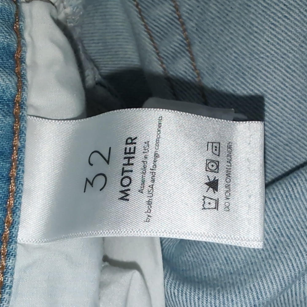 SNACKS/Mothers . Pleated Fun Dip Puddle in Just A Nibble Relaxed Fit...Size 32 - Picture 12 of 12